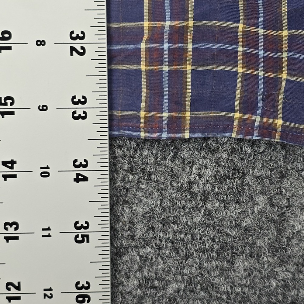 Vintage Façonnable Button-Down Shirt XL Plaid Made in‎ Malaysia 100% Cotton - Picture 8 of 9
